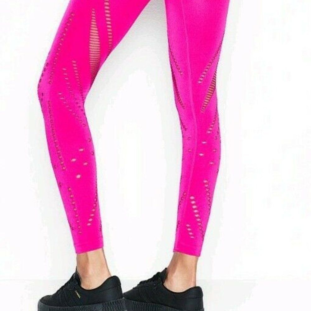 Victoria's Secret Pink Seamless Laser Cut Stretch Leggings NWT - Picture 4 of 8